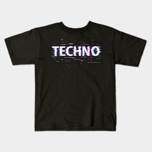 Techno music maximum volume Kids T-Shirt